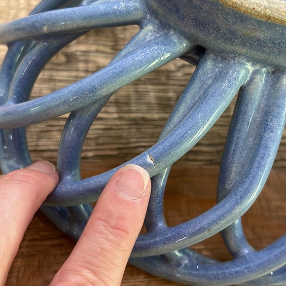 Stoneware Braided Basket - Picture 11 of 14